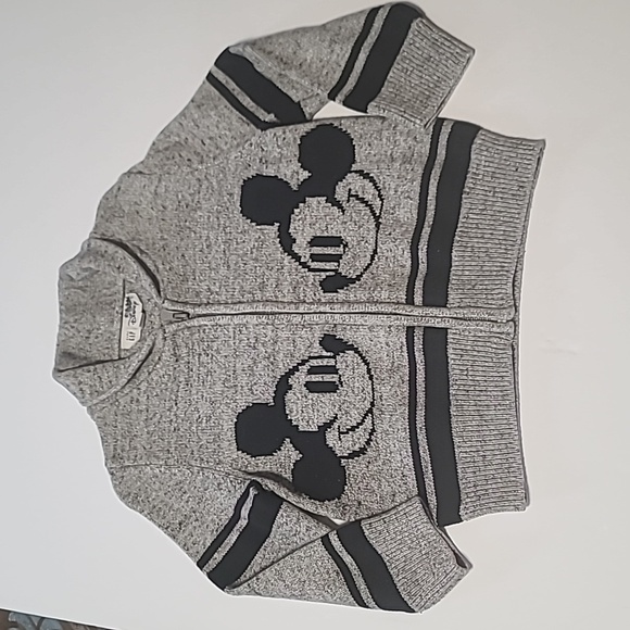 Baby Gap Disney Mickey Mouse Zip-Up Cardigan/Sweater Size 3 Year - Picture 2 of 11